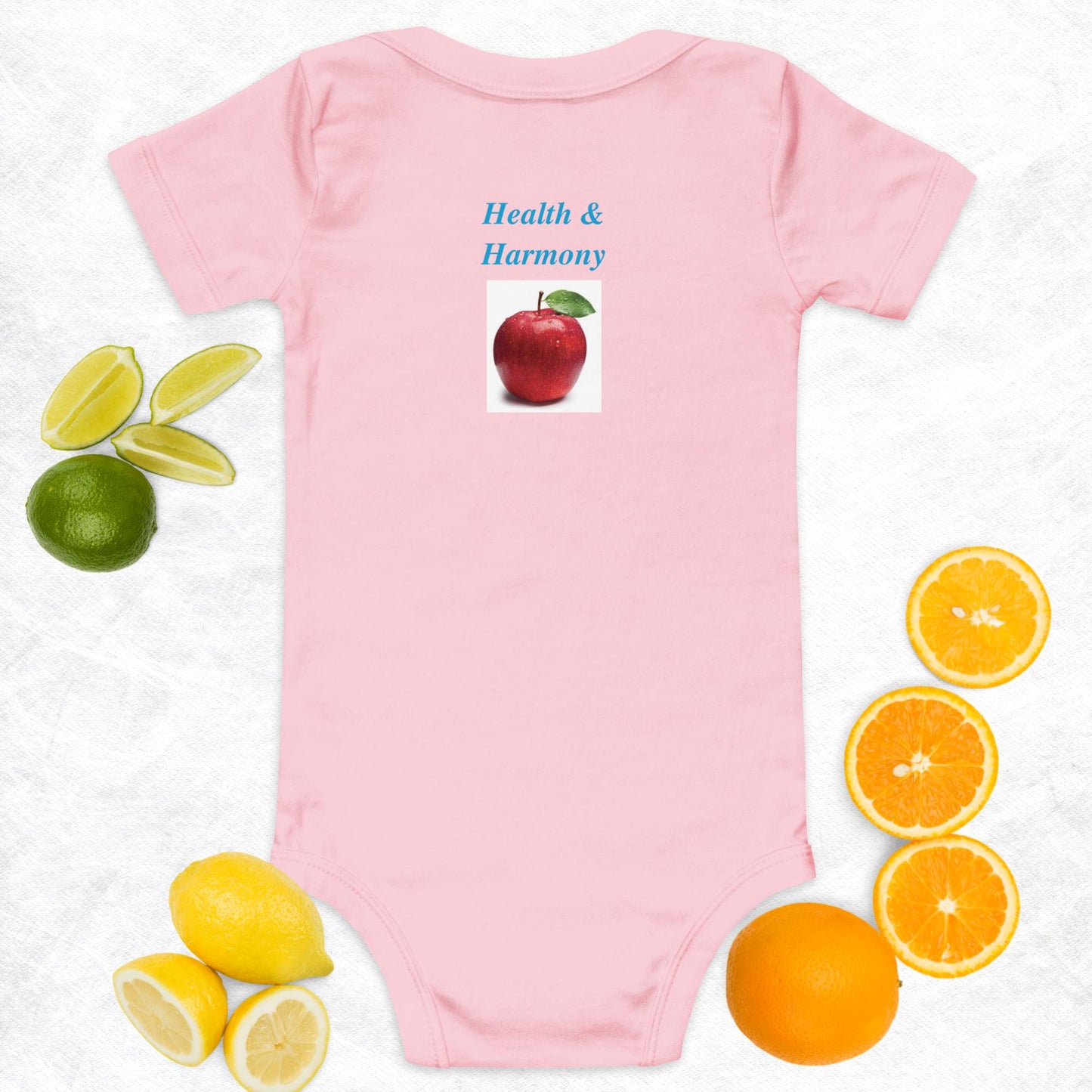 Dress Your Baby in Style with the Baby Short Sleeve One Piece Logo Design 👶