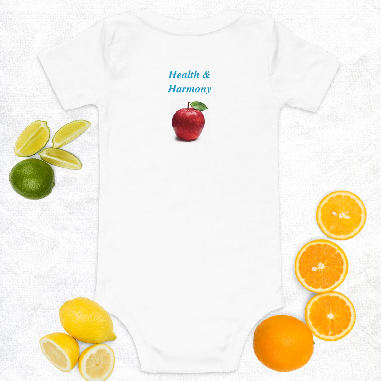 Dress Your Baby in Style with the Baby Short Sleeve One Piece Logo Design 👶