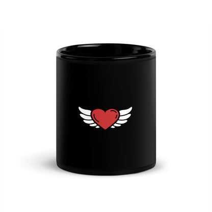 Custom Black Glossy Ceramic Mug – 11 oz & 15 oz Sizes | Stylish & Durable