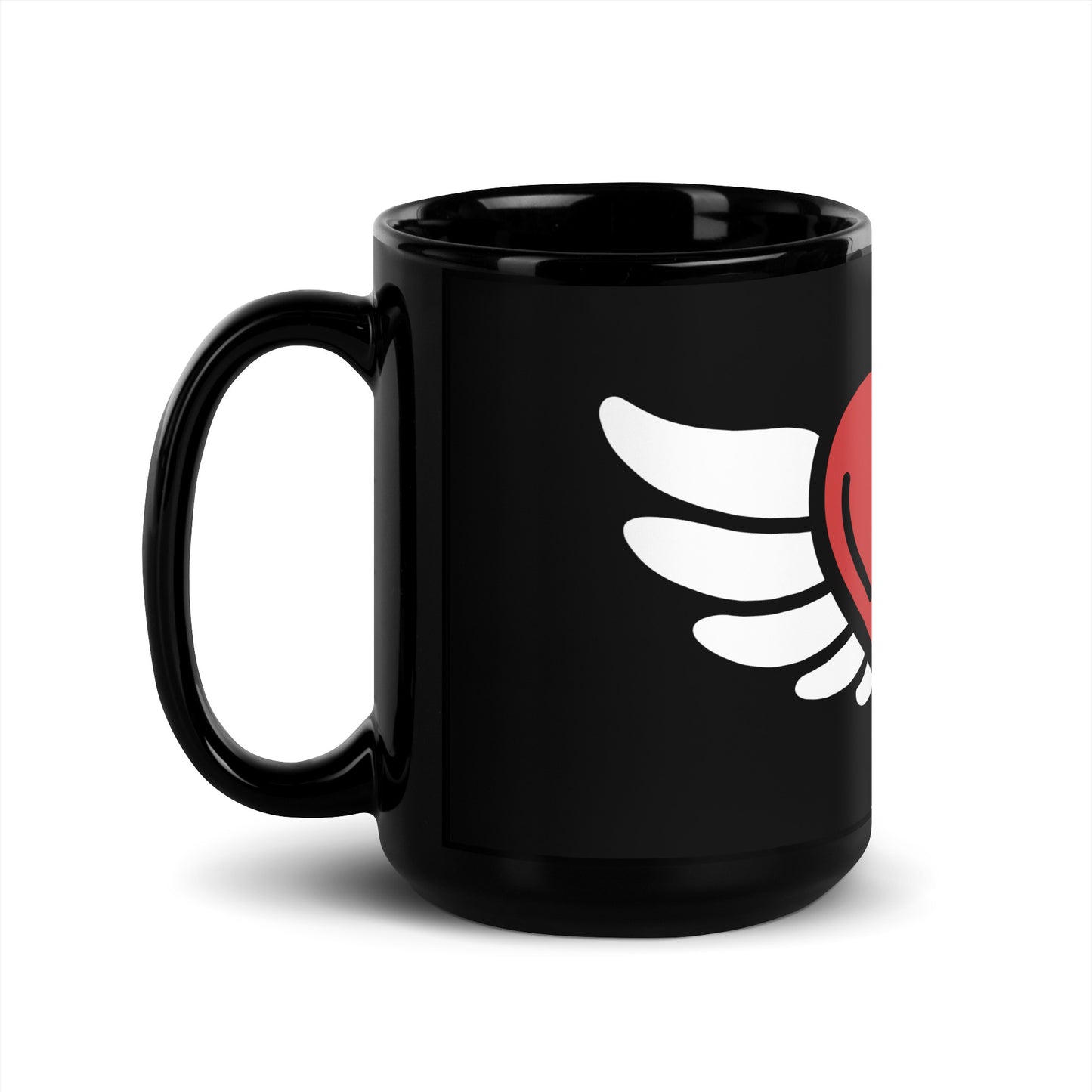 Custom Black Glossy Ceramic Mug – 11 oz & 15 oz Sizes | Stylish & Durable