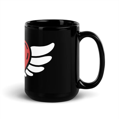 Custom Black Glossy Ceramic Mug – 11 oz & 15 oz Sizes | Stylish & Durable