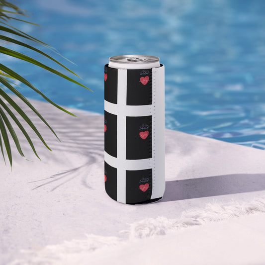 Custom Logo Print Can Cooler - Neoprene Dual-Sided Design