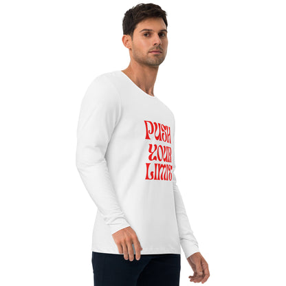 Push Your Limit Long Sleeve Workout T-Shirt – 100% Cotton, Soft & Comfortable