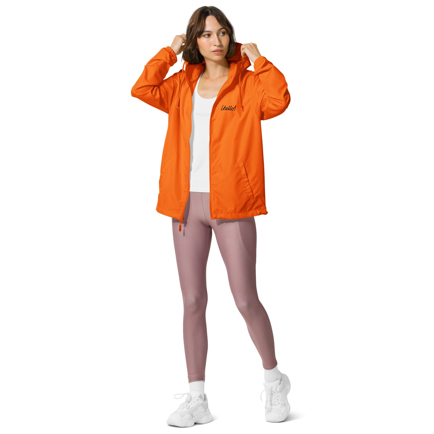 Unisex lightweight zip up windbreaker